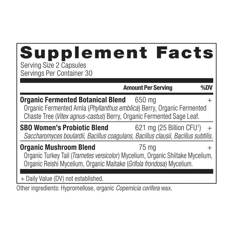 Ancient Nutrition Women's SBO Probiotic Capsules