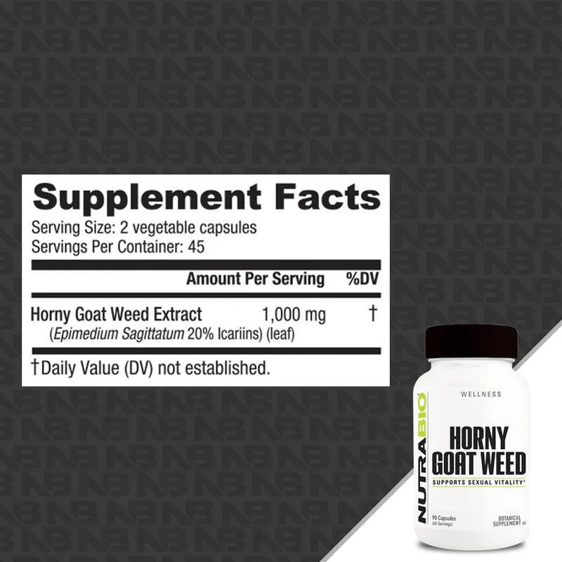 Nutrabio Horny Goat Weed Capsules