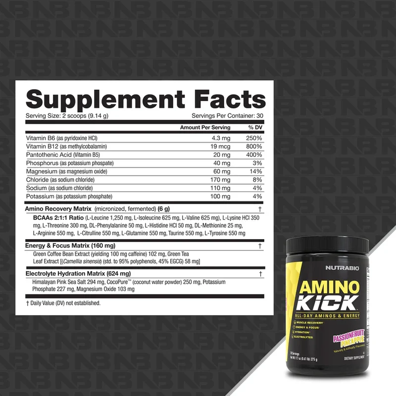 Nutrabio Amino Kick Powder