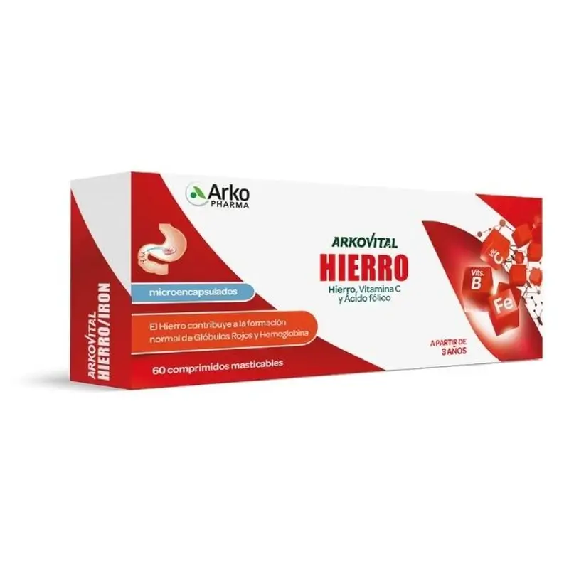 Arkovital Hierro Masticables, 60 unidades
