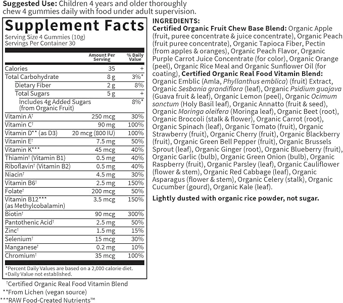 Garden of Life Organic Kids' Multivitamin Gummies