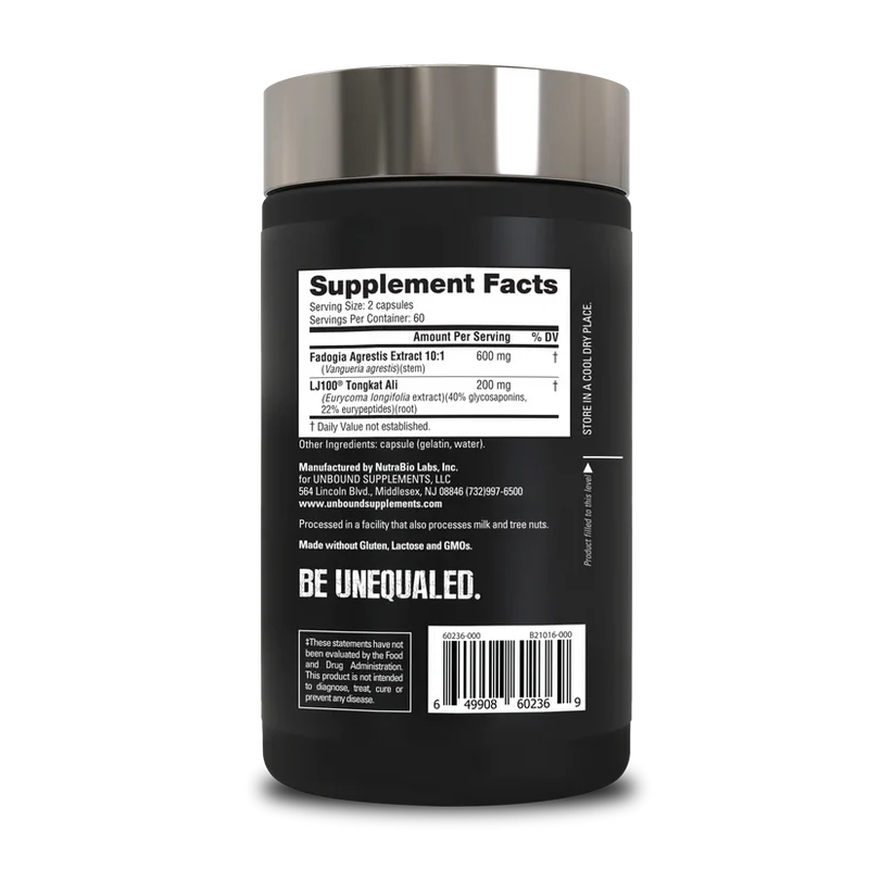 Nutrabio Unbound: Tongkat Ali Fadogia Capsules