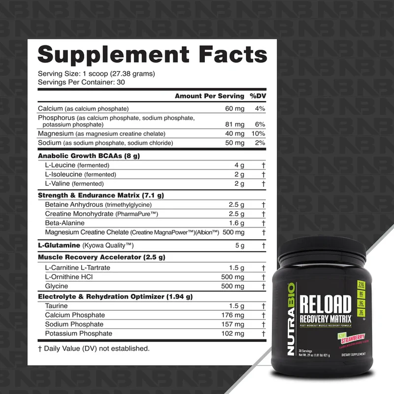 Nutrabio Reload Recovery Matrix Powder