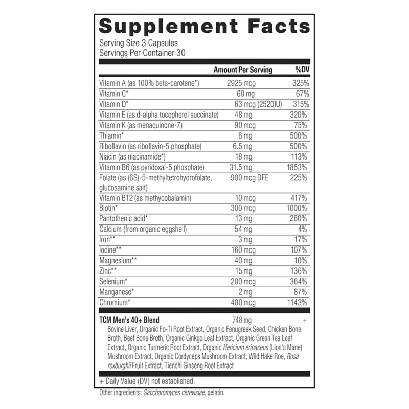 Ancient Nutrition Mens 40+ Once Daily Multivitamin