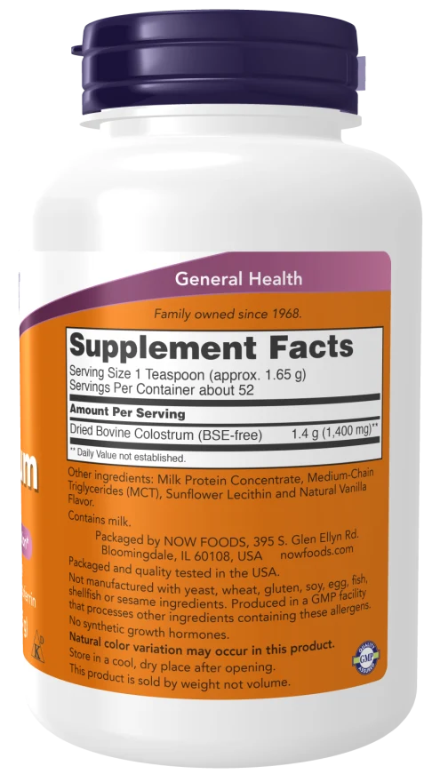 NOW Colostrum Powder
