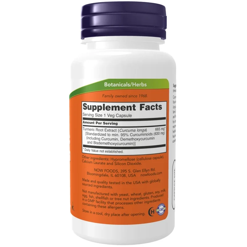 NOW Turmeric Curcumin Capsules