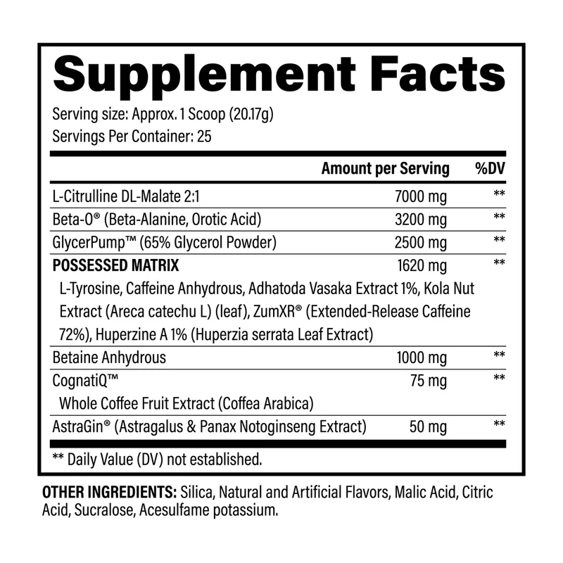 Black Magic BZRK Preworkout Powder
