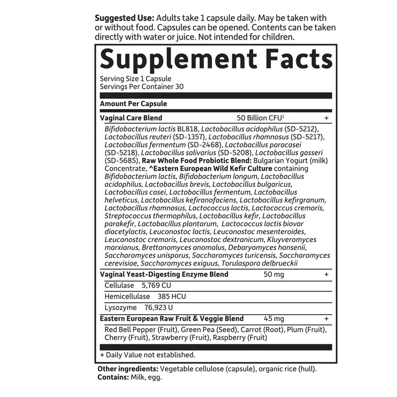 Garden of Life RAW Probiotics Vaginal Care Capsules