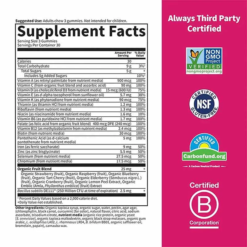 Garden of Life Vitamin Code Women's Multivitamin Gummies