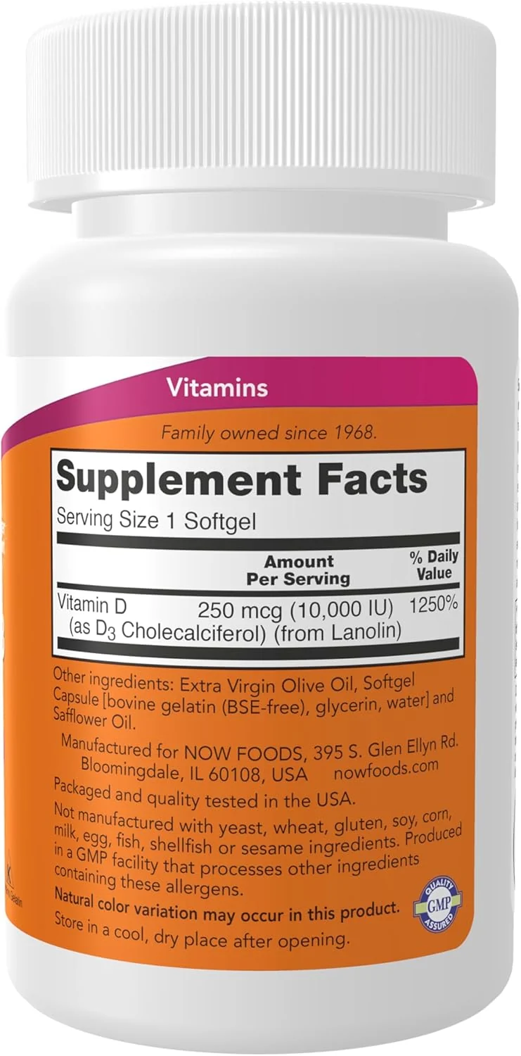 NOW Vitamin D-3 10,000 IU