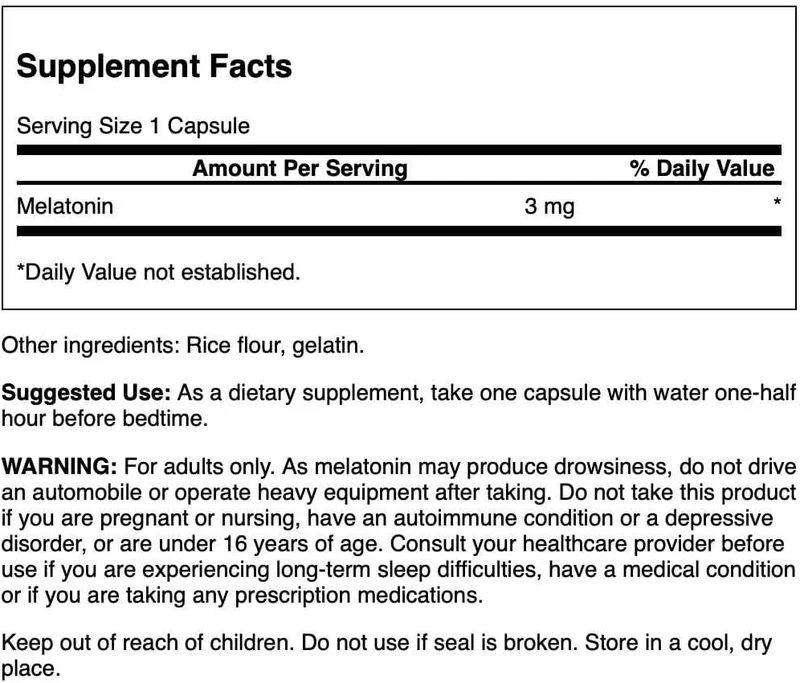 Swanson Melatonin