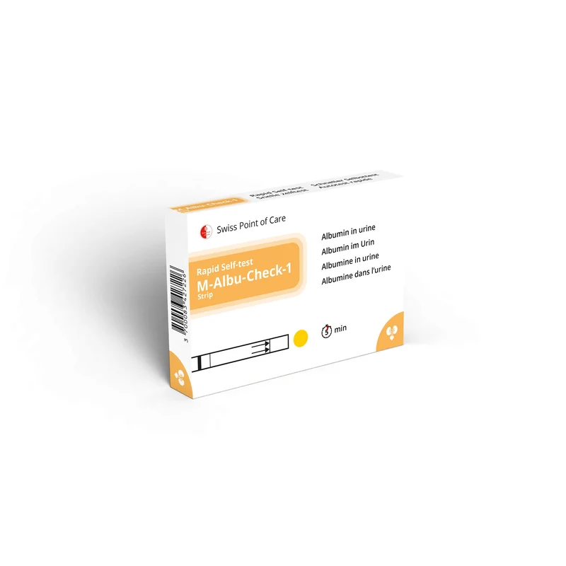 Swiss Point of Care Zelftest m-albu-check