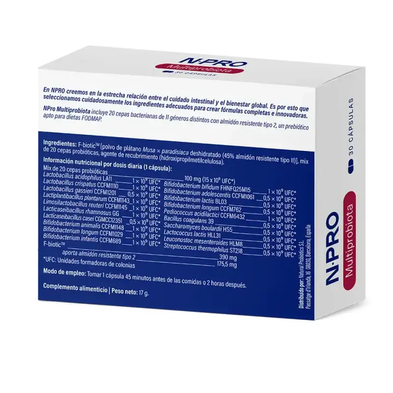 Npro Multiprobiota 30 Cápsulas