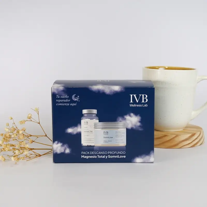 Ivb Wellness Lab Pack Descanso Profundo, Magnesio total, 60 cápsulas + SomniLove, 180 gr