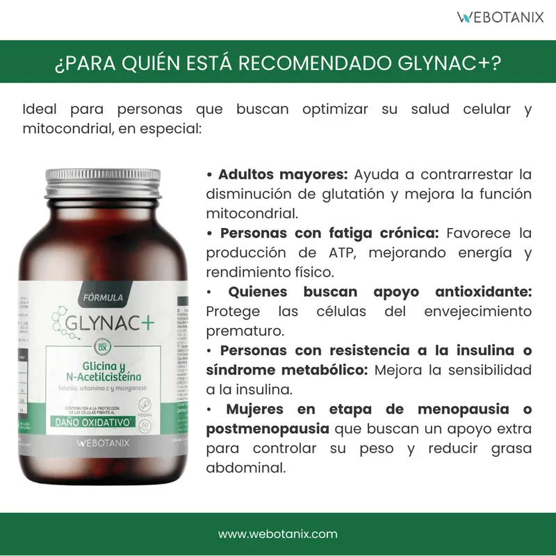 Webotanix Glynac Fórmula, 60 cápsulas