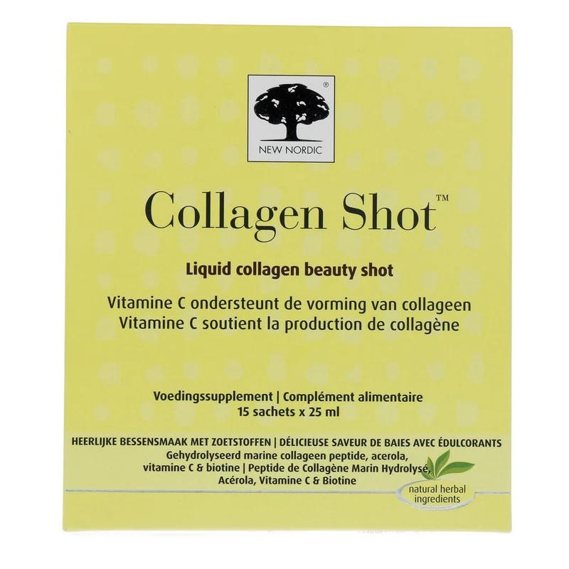 New Nordic Liquid Collagen Beauty Shot 15 stuks