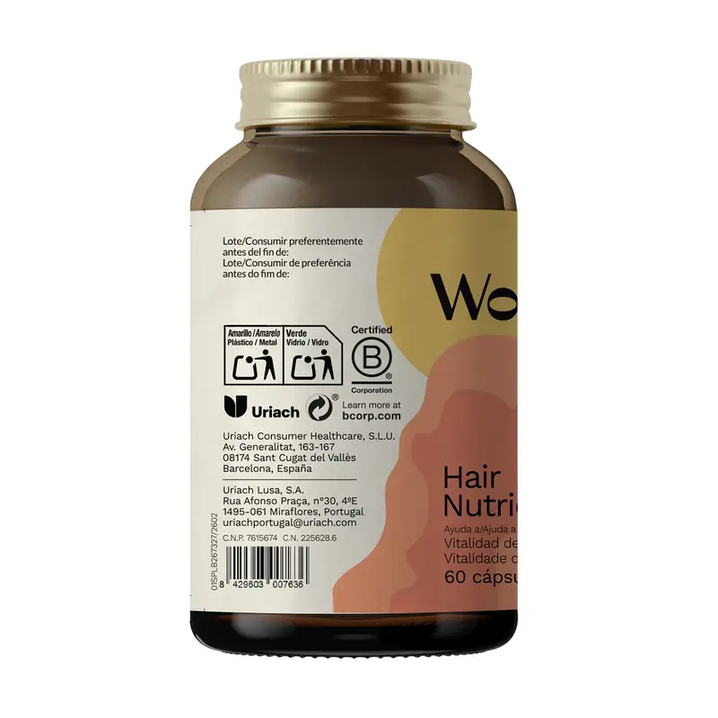 Woments Hair, 60 cápsulas