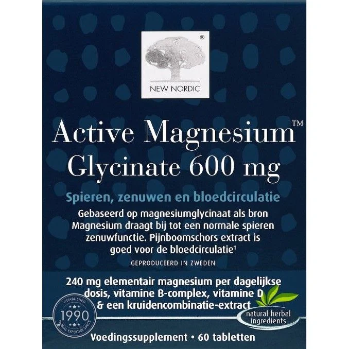 New Nordic Active Magnesium Glycinate 600 mg 60 tb