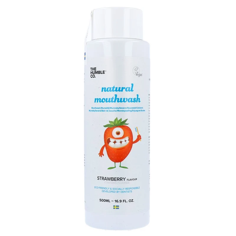 Humble Brush Mondwater Strawberry Kids 500 ml