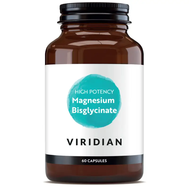 Viridian Magnesio Bisglicinato Alta Potencia, 60 cápsulas