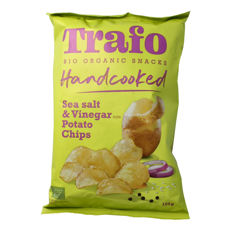 Trafo Chips handcooked salt & vineger bio 125 gram