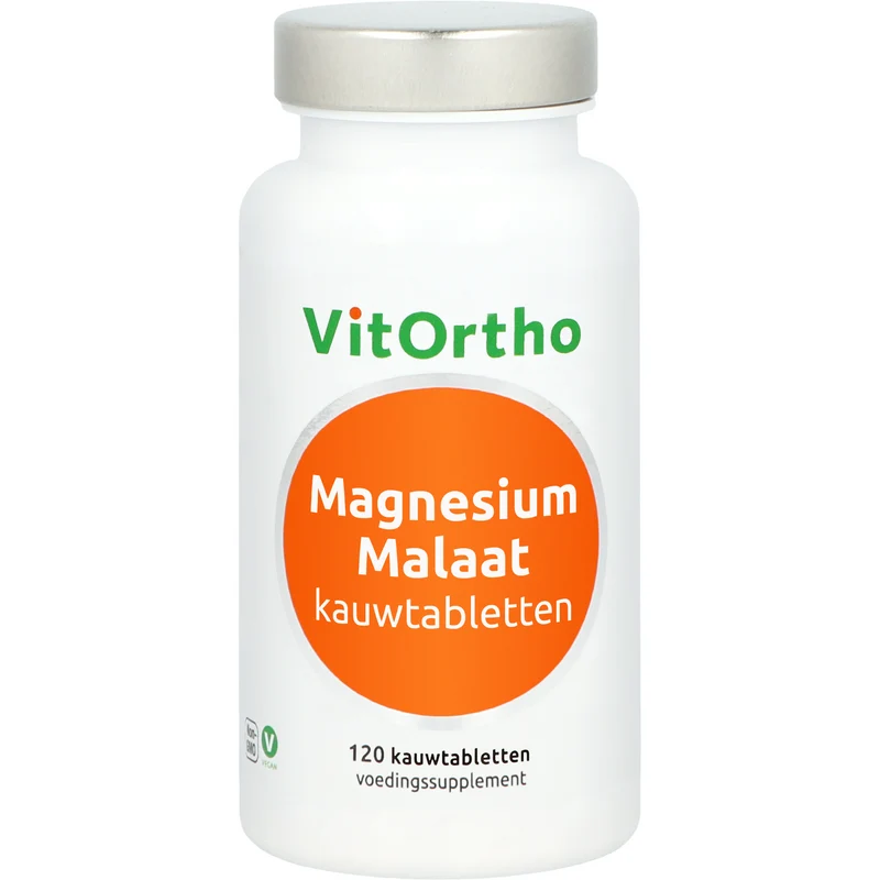 Vitortho Magnesium malaat 120 kauwtabletten