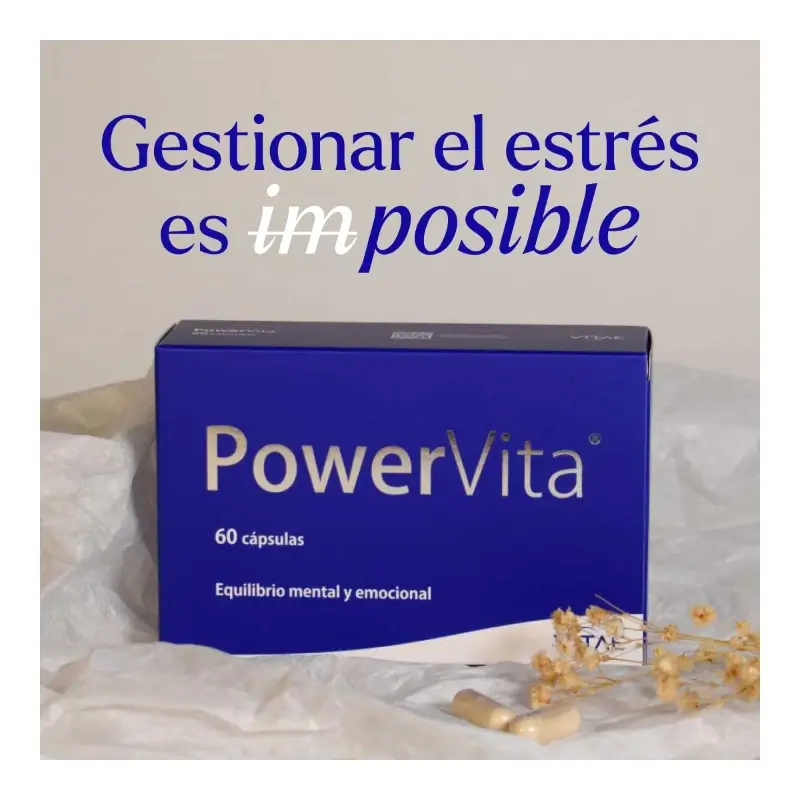PowerVita 60 cápsulas - Con Ashwagandha, magnesio y GABA