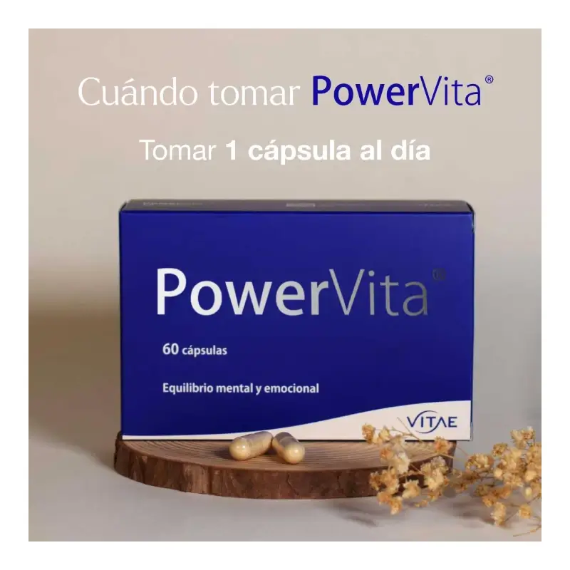 PowerVita 30 cápsulas - Con Ashwagandha, magnesio y GABA