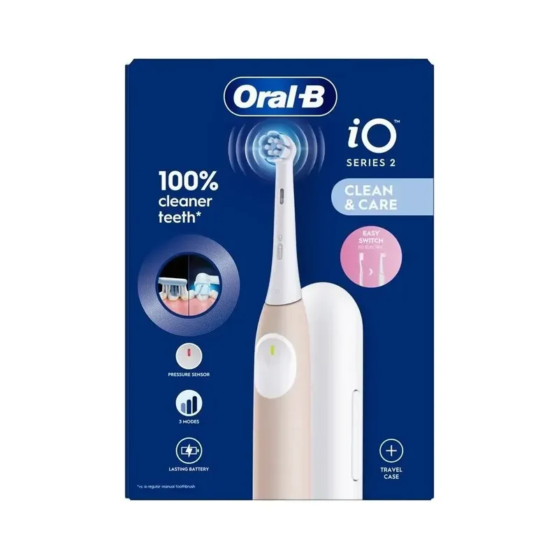 Oral B elektrische tandenborstel iO2 calm pink + reisetui