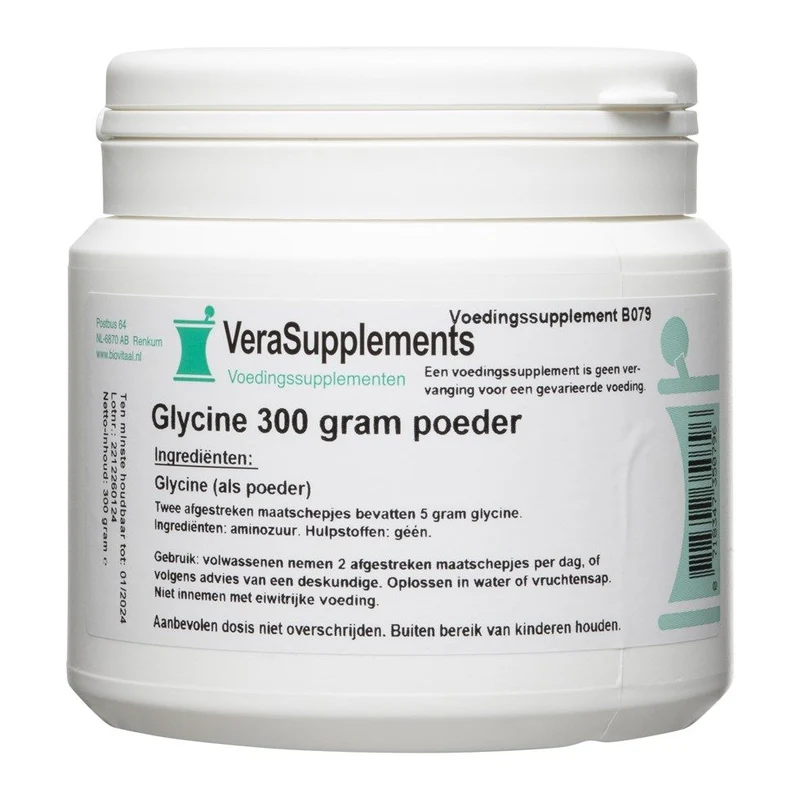 VeraSupplements Glycine Poeder 300 gram