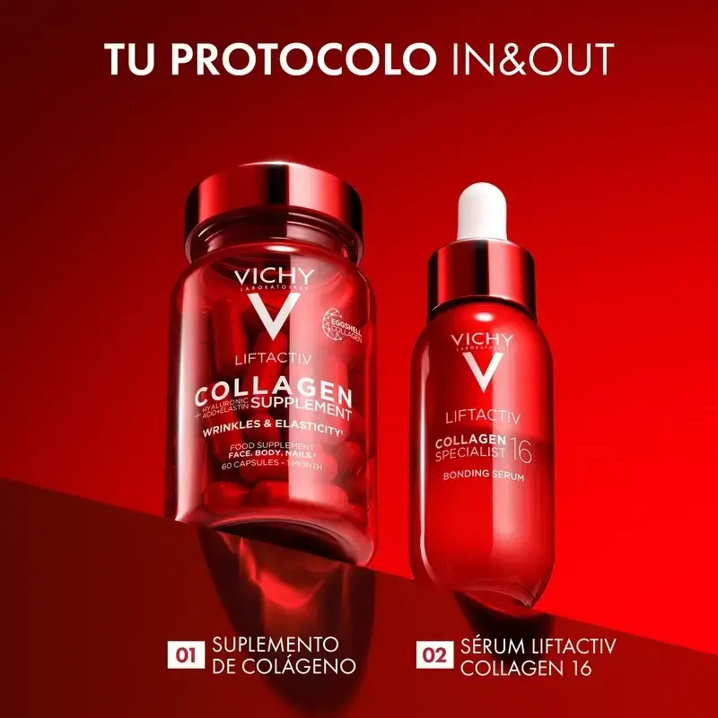 Vichy Liftactiv Colágeno Antiedad Con Vitaminas Y Minerales, 3X60 Cápsulas