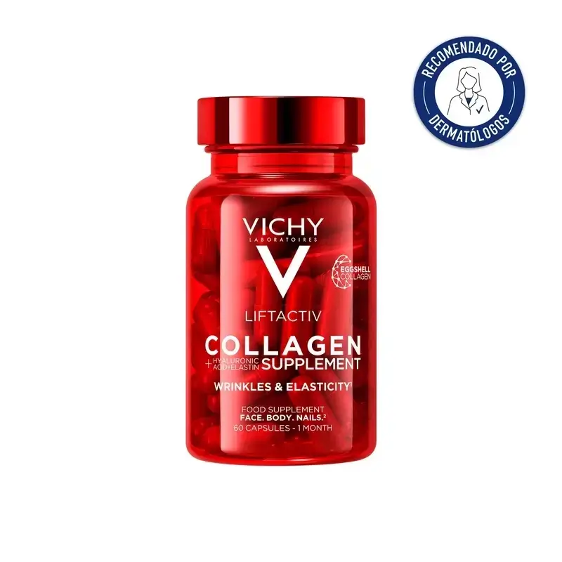 Vichy Liftactiv Colágeno Antiedad Con Vitaminas Y Minerales, 2X60 Cápsulas