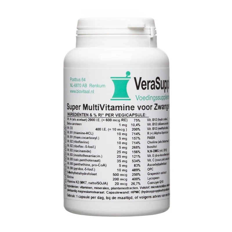 VeraSupplements Super Multi Zwanger Capsules 100 capsules