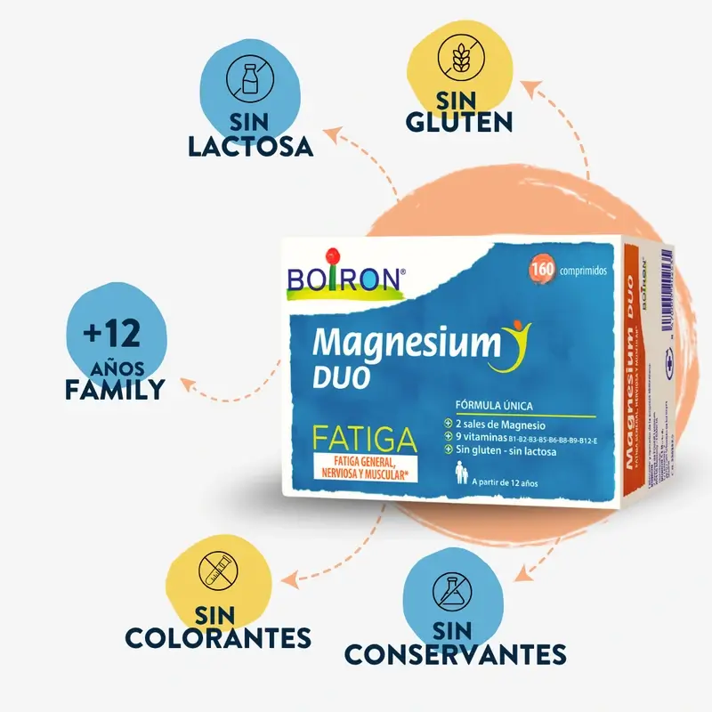 Boiron Magnesium Duo Fatiga, 160 Comprimidos