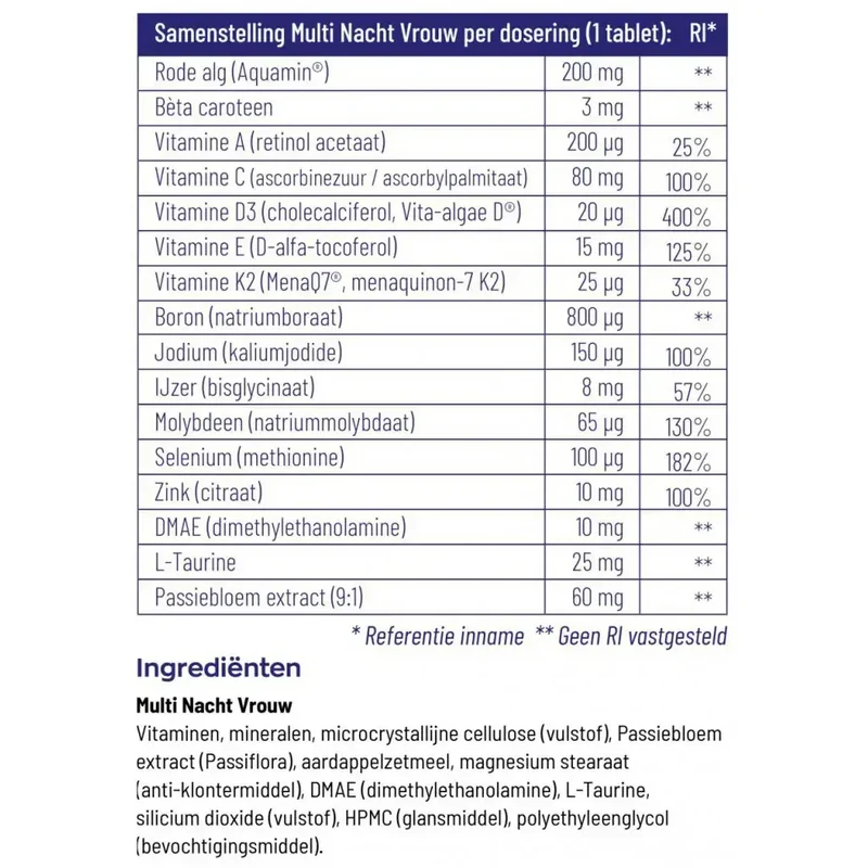 Vitakruid Multi Dag & Nacht Vrouw