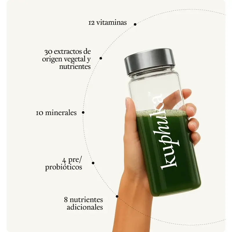 Kuphuka Greens Suplemento Nutricional 100% Natural Y Holistico Piña Y Coco, 411 gr