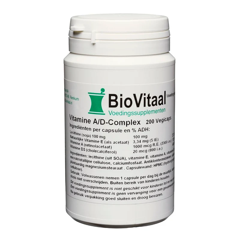 VeraSupplements Vitamine A/D Complex Capsules 200 capsules