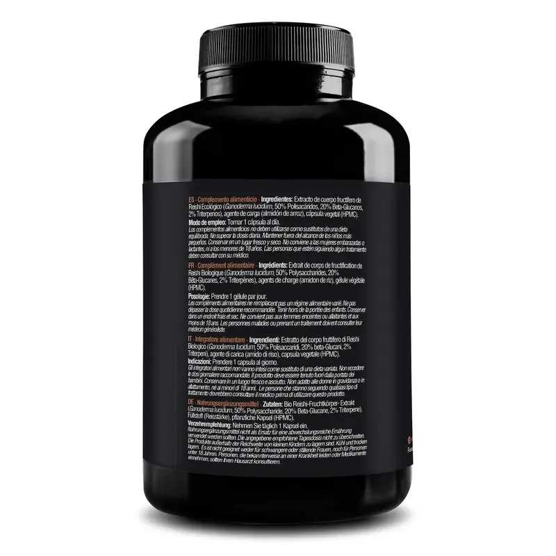 Zenement Extracto De Reishi Ecológico, 180 cápsulas veganas