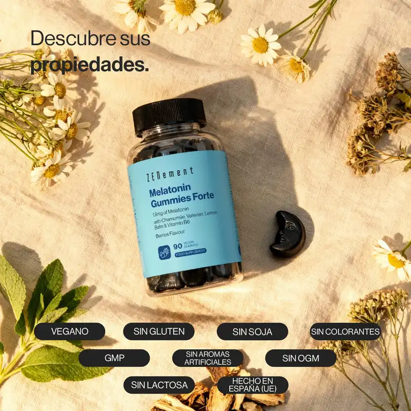 Zenement Gummies De Melatonina Forte, 90 gominolas veganas