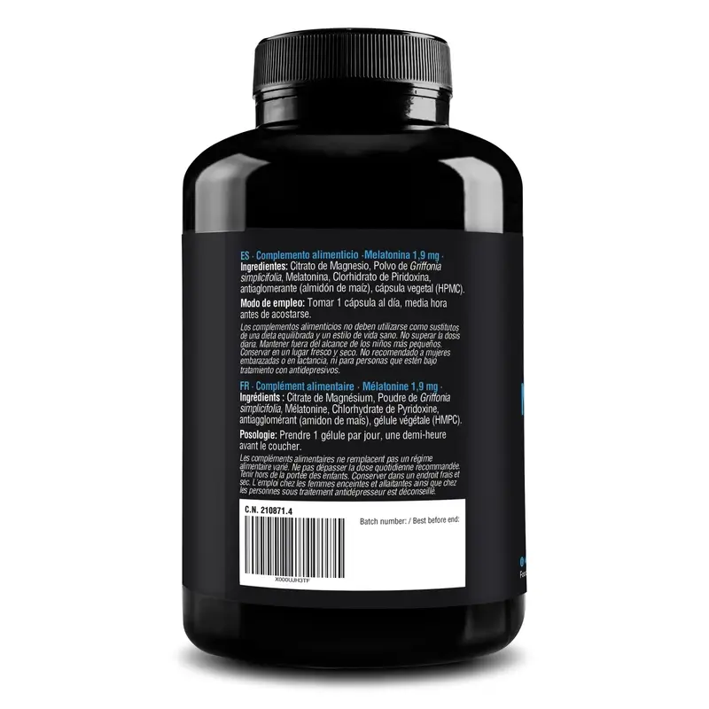 Zenement Melatonina Complex 1,9 Mg, 180 cápsulas veganas