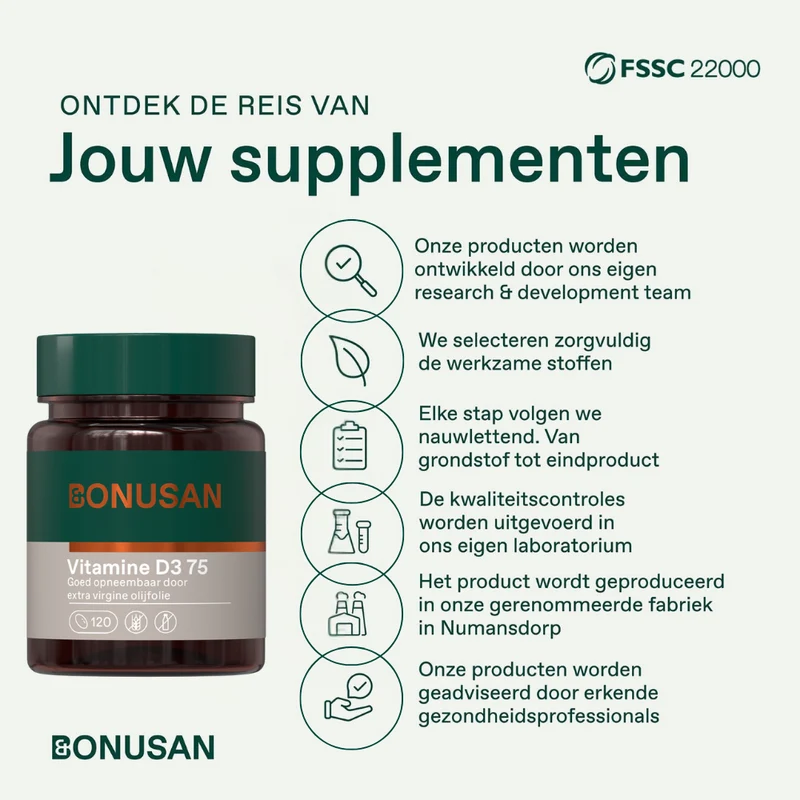 Bonusan Vitamine D3 75 mcg