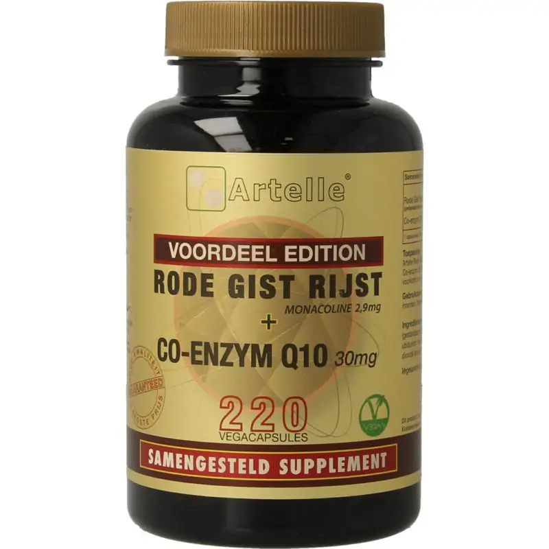 Artelle Rode gist rijst 100 mg Q10 30 mg
