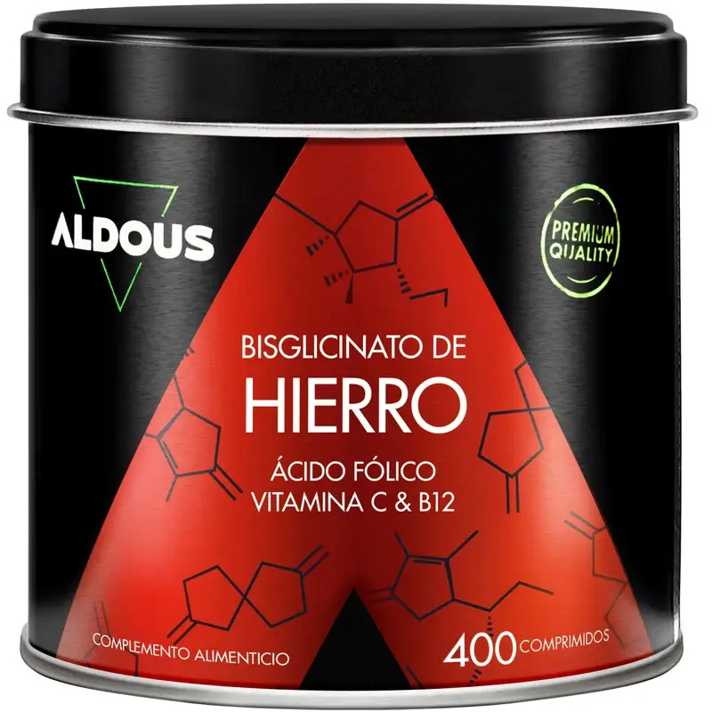 Aldous Bio Hierro Vitamina C, B12 Y Ácido Fólico , 200 capsulas