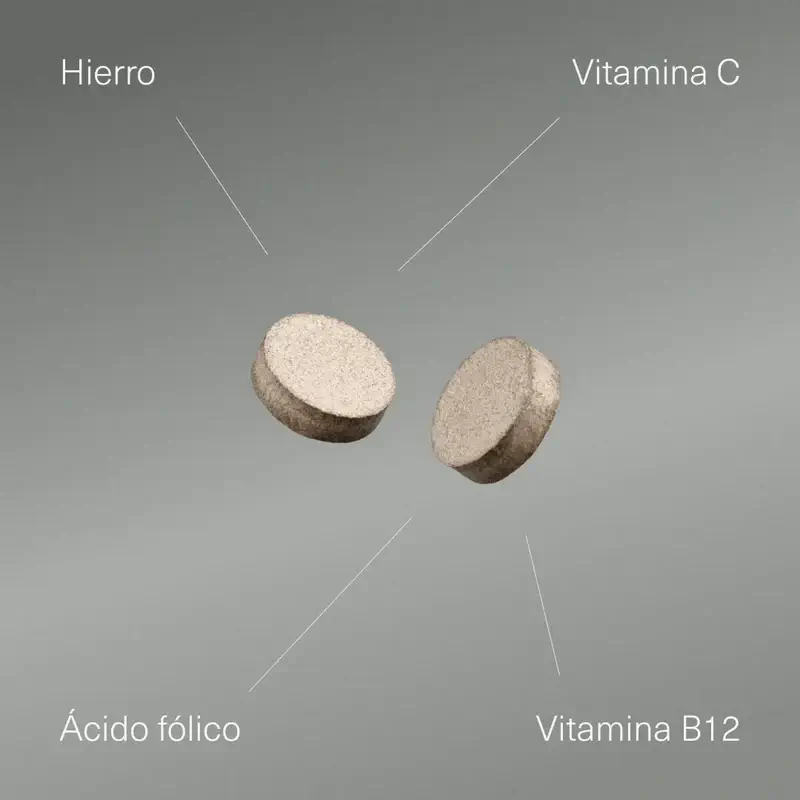 Aldous Bio Hierro Vitamina C, B12 Y Ácido Fólico , 200 capsulas