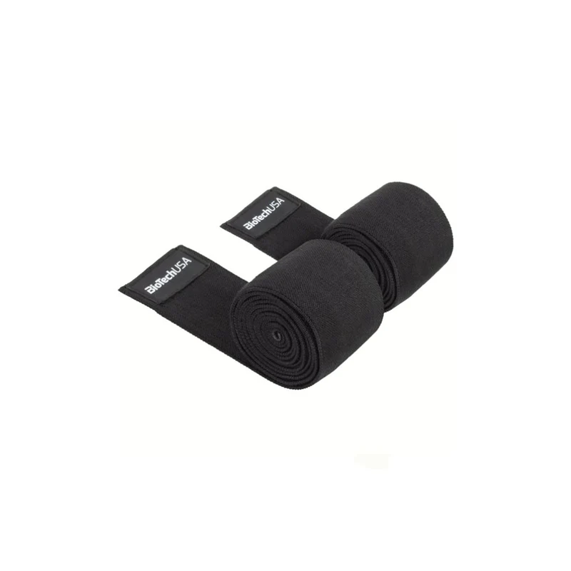 BioTechUSA Unisex Knee Wraps black