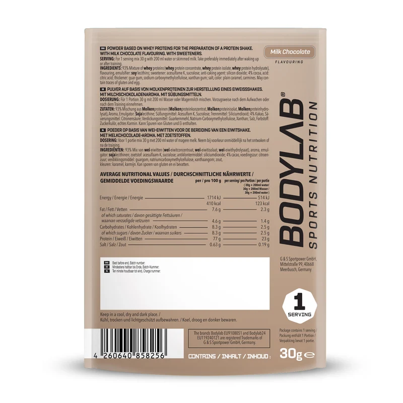 Whey Protein Proefpakket (8 Sachets elk 30g)