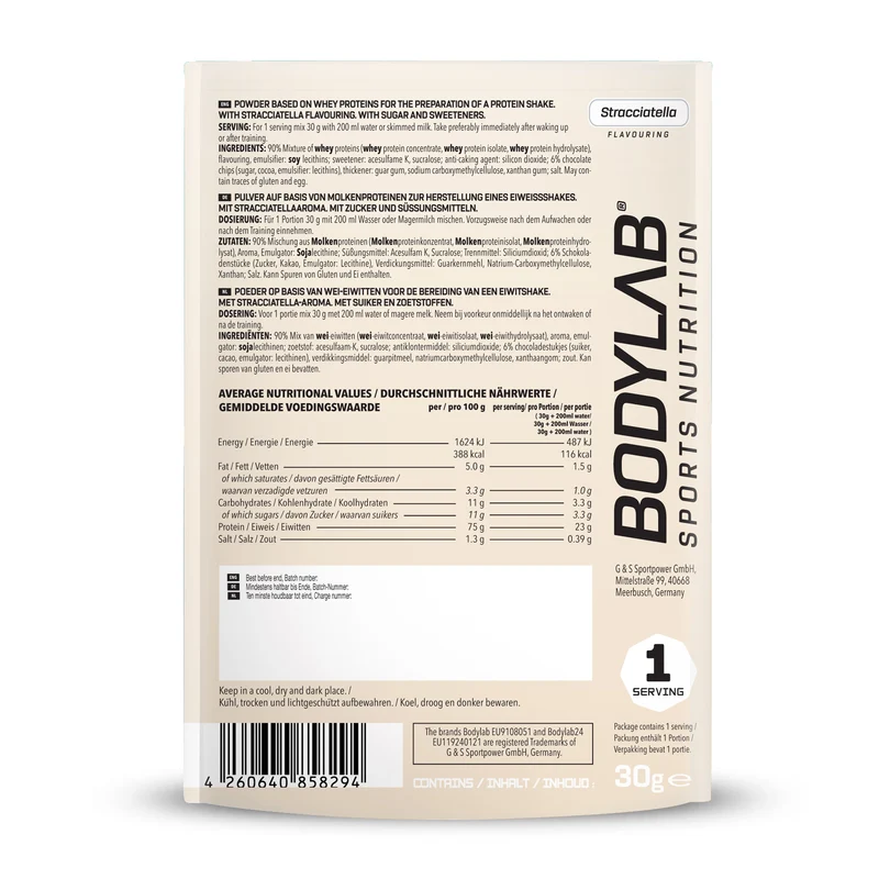 Whey Protein Proefpakket (8 Sachets elk 30g)