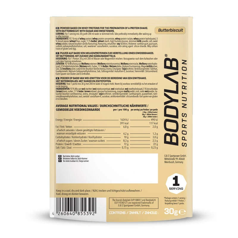 Whey Protein Proefpakket (8 Sachets elk 30g)