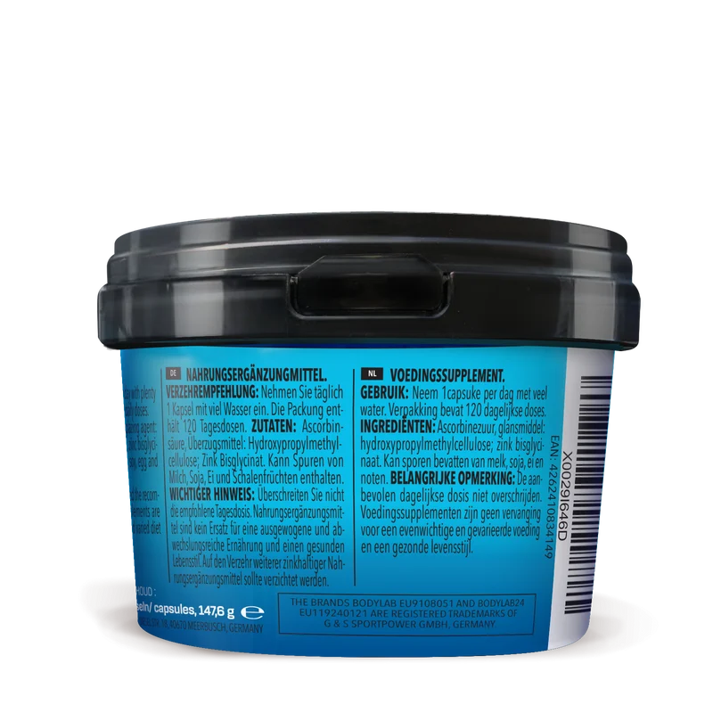 Vitamin C + Zinc (120 capsules)