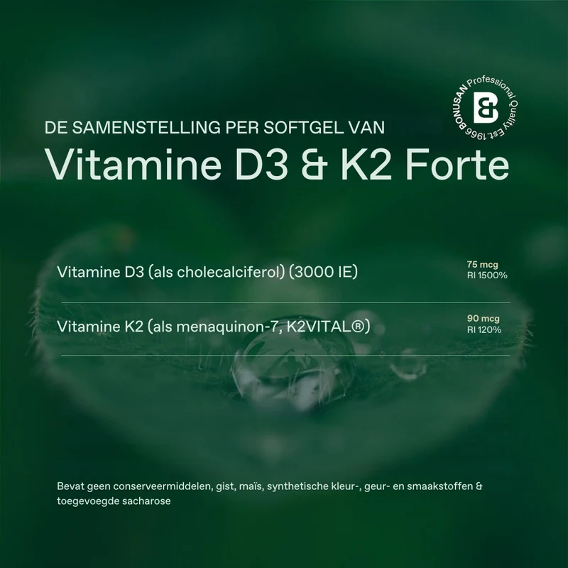 Bonusan Vitamine D3 & K2 Forte